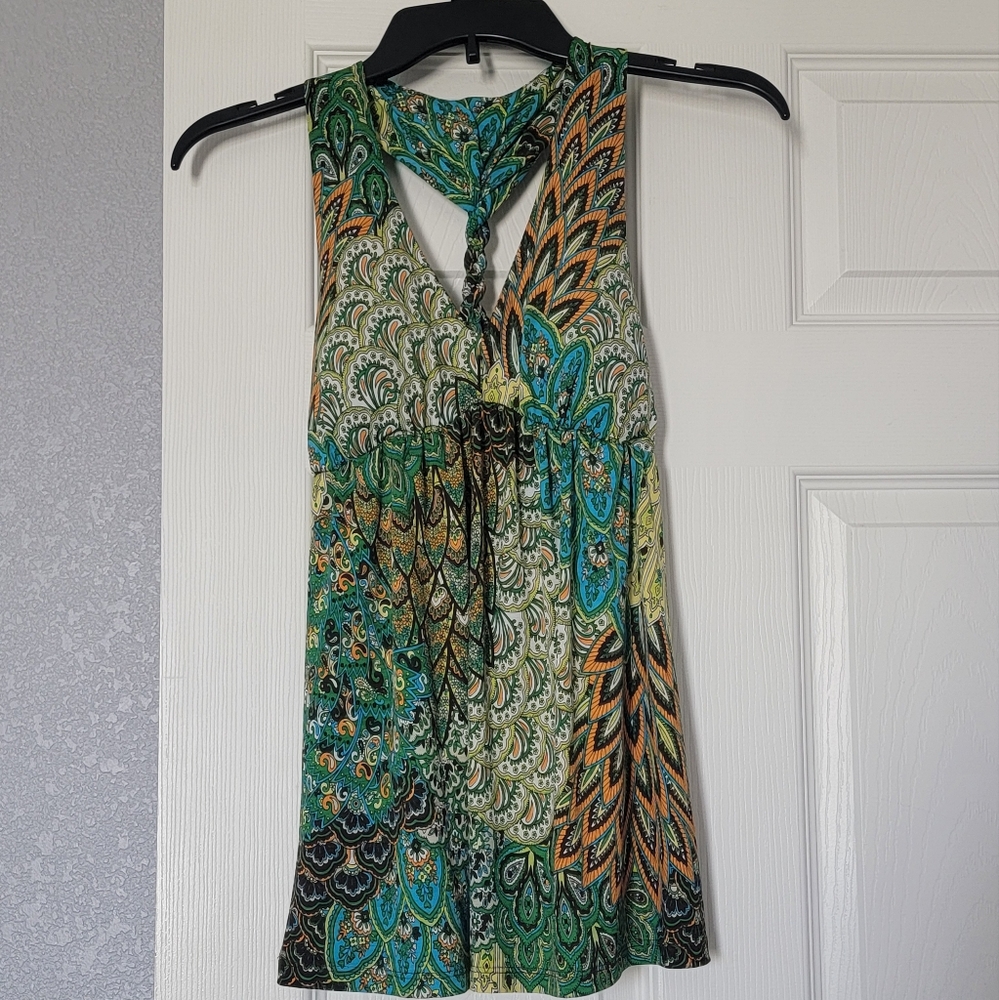 Multicolor Peacock Women's Top
